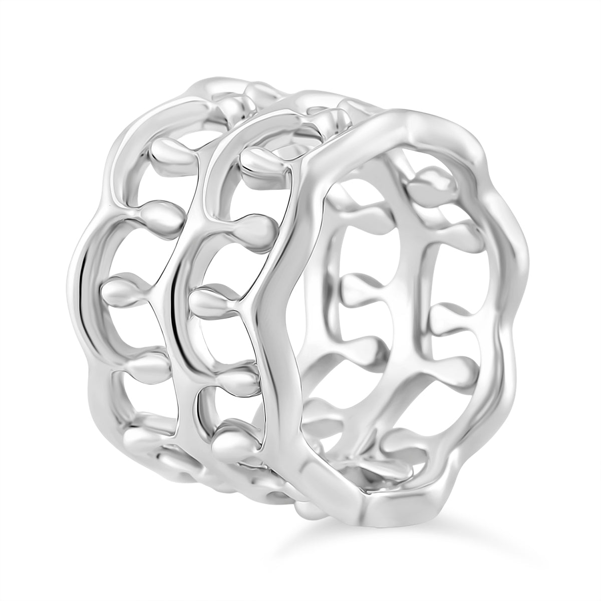 LUCY Q Drip Collection - Set of 3 - Ring in Rhodium Overlay Sterling Silver 4374972 3
