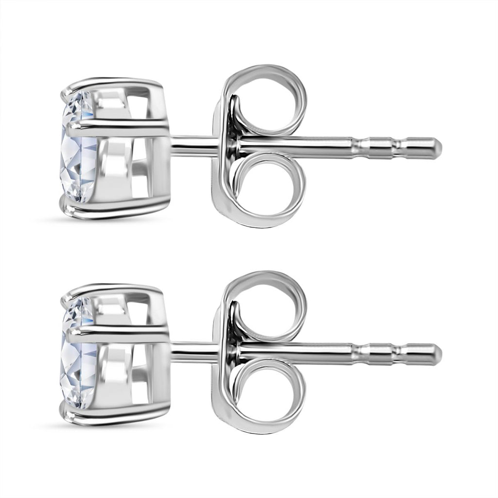 2 Piece Set Moissanite Bracelet & Earrings (Size 8) with GB Lock Box in Rhodium Overlay Sterling Silver 11.25 Ct, Silver Wt. 9.05 Gms._4375303_5