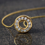 Luxuriant - Diamond Lab Grown Diamond (VS/E-F) Pendant with Chain (Size 20) in 18K Vermeil Yellow Gold Plated Sterling Silver 1.00 Ct._4387538_1
