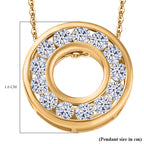 Luxuriant - Diamond Lab Grown Diamond (VS/E-F) Pendant with Chain (Size 20) in 18K Vermeil Yellow Gold Plated Sterling Silver 1.00 Ct._4387538_5
