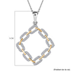 Luxuriant Lab Grown Diamond Pendant with Chain (Size 20) in Rhodium Overlay Sterling Silver 0.33 Ct._4388249_5
