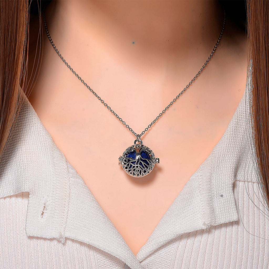 Lapis Lazuli, African Amethyst, Green Aventurine, Red Agate, Rose Quartz, Opalite & Yellow Tigers Eye Pendant with Chain (Size 20 + 2 Ext) with Lobster Clasp in Yellow Gold Plated 70.00 Ct._4389618_1