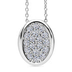 Luxuriant - Lab Grown Diamond (SI/GH) Pendant with Chain (Size 18 + 2) in Platinum Overlay Sterling Silver 0.50 Ct_4390862