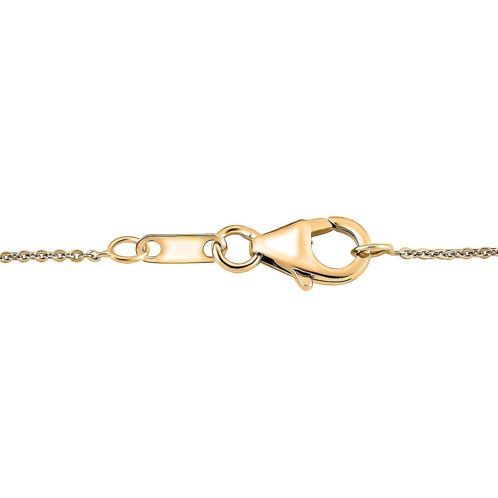 Natural Labradorite, Natural White Zircon Pendant with Chain (Size 20)  4.750  Ct.