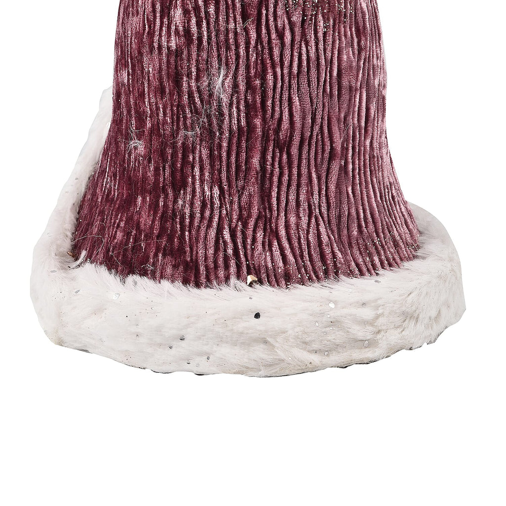 44 Cm Traditional Santa - Burgundy