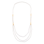3 Piece Set - White Shell Pearl Detachable Bracelet and Necklace (Size - 17) with Magnetic Clasp_4403433