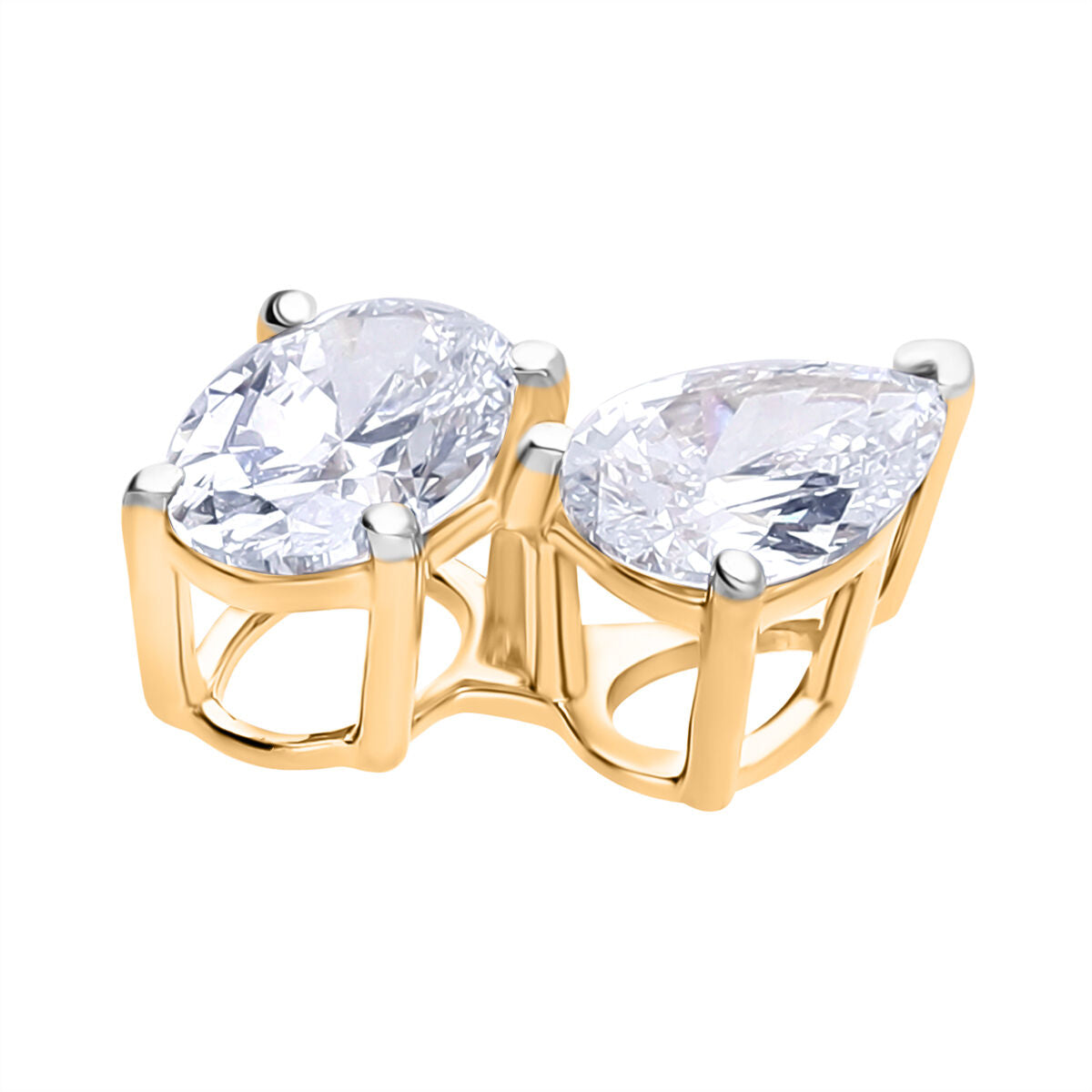 THE TOI ET MOI LUXURIANT 1 Ct. Lab Grown Diamond Pendant with Chain (Size 20) in 18K Yellow Gold Vermeil Sterling Silver 4404909 3