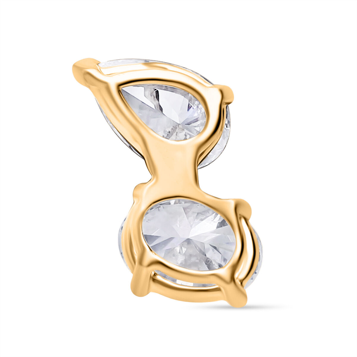 THE TOI ET MOI LUXURIANT 1 Ct. Lab Grown Diamond Pendant with Chain (Size 20) in 18K Yellow Gold Vermeil Sterling Silver 4404909 4