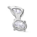 Lab Grown Diamond (VS/EF) Pendant with Chain (Size 18 + 2) in Rhodium Overlay Sterling Silver 0.98 Ct._4404912_3