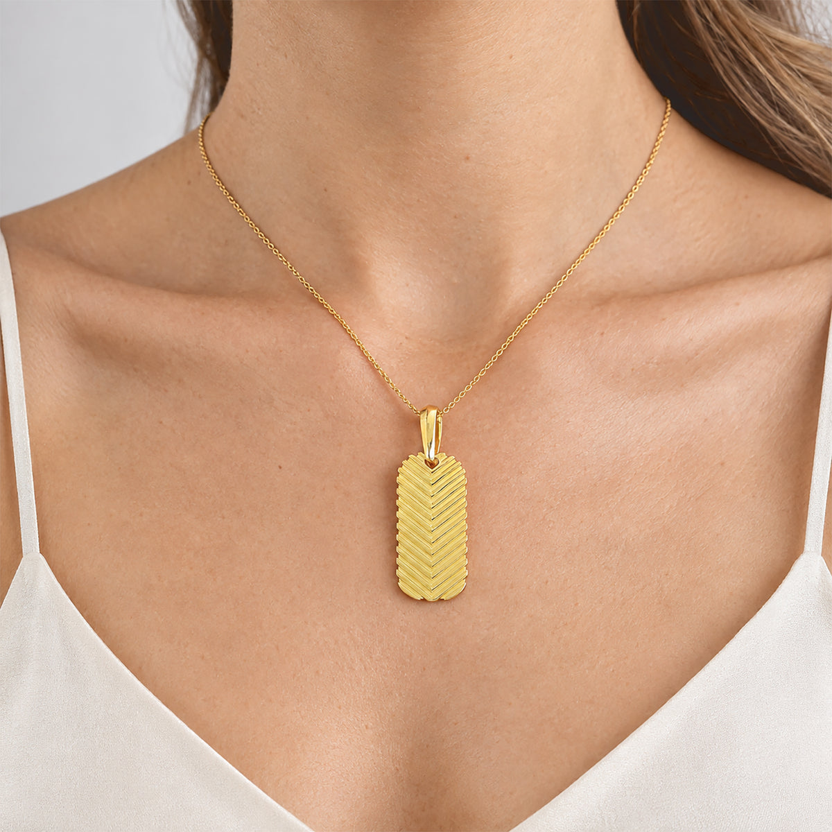 EverTrue Bronzella Collection - Pendant with Chain (Size 24) in 18K Gold Plating 4409949 1