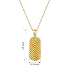 EverTrue Bronzella Collection - Pendant with Chain (Size 24) in 18K Gold Plating_4409949_4