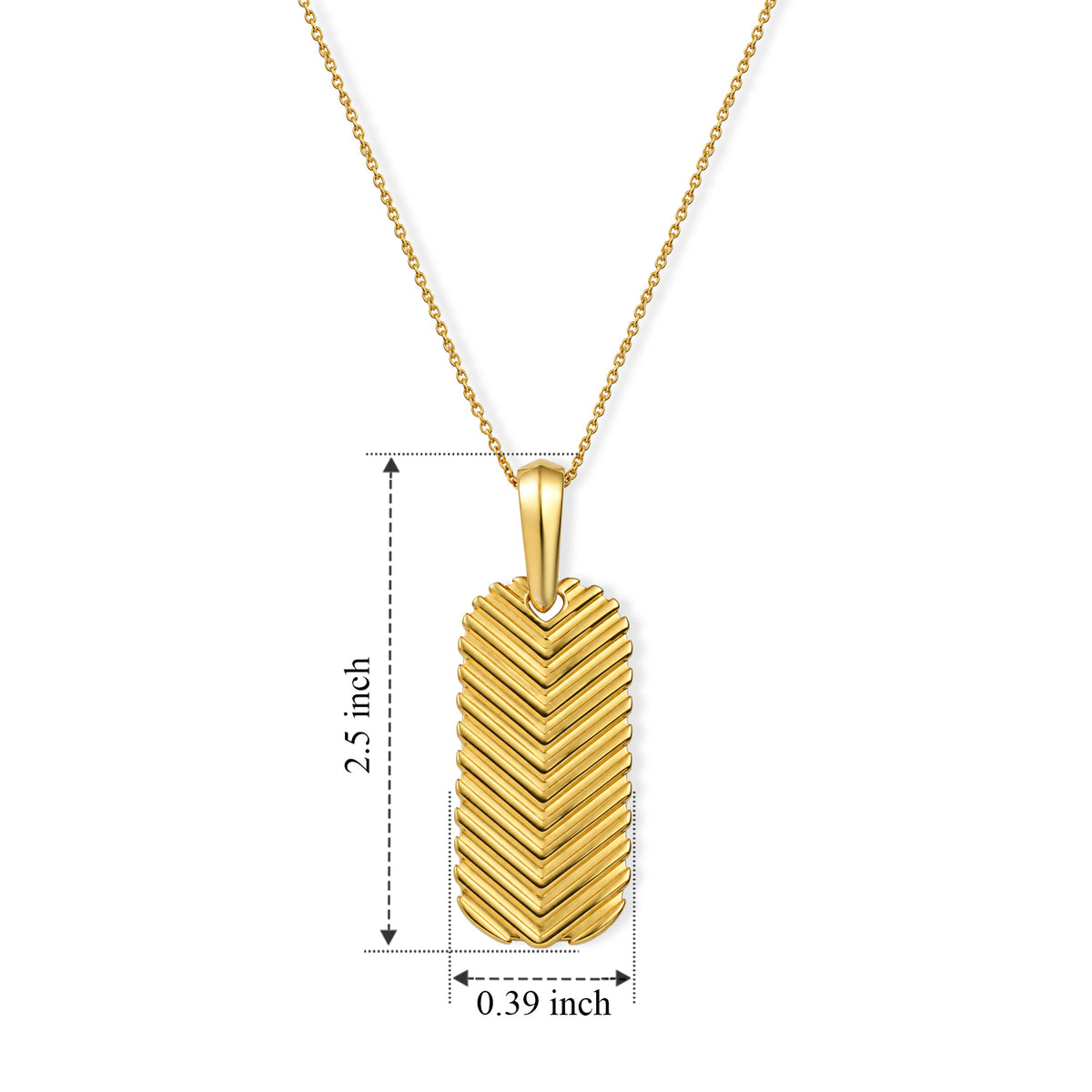EverTrue Bronzella Collection - Pendant with Chain (Size 24) in 18K Gold Plating 4409949 4