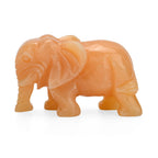 The Carved Treasure Collection - Honey Serpentine Carved Elephant Ornament 3205.00 Ct._4414996_3