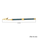 Set of 2 - Austrian Green Crystal Bracelet Buddies in Yellow Gold & Silver Plated