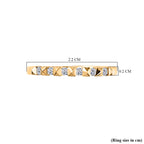 Set of 3 - Lab Grown Diamond (SI/GH) Stackable Ring in 18K Vermeil Yellow Gold Plated Sterling Silver 0.51 Ct, Silver Wt. 5.43 Gms._4425289_6