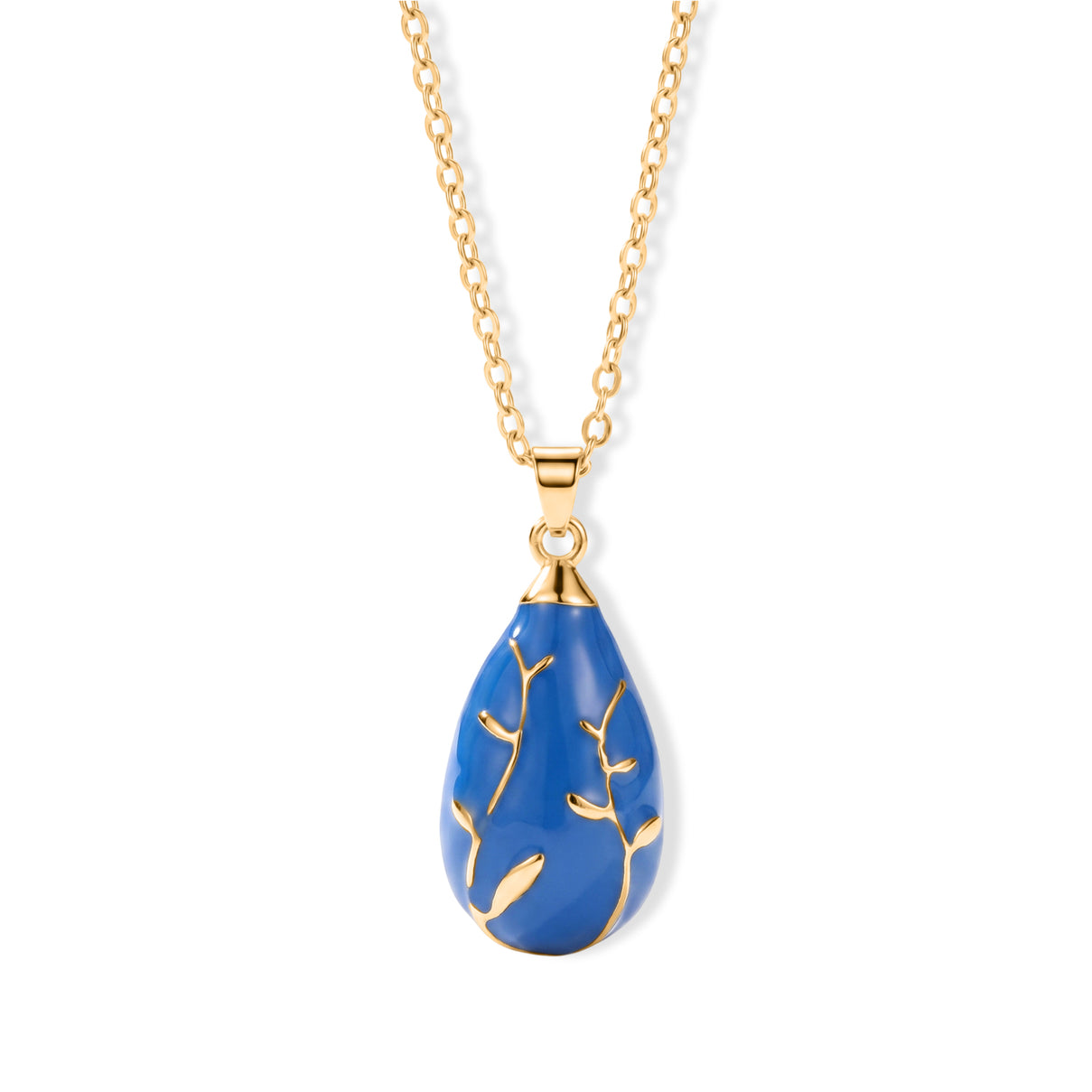 Set of 2 - Teardrop Necklace and Earring with Enamel 4425462 3