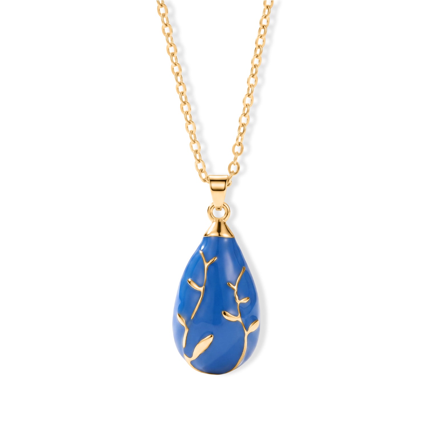 Set of 2 - Teardrop Necklace and Earring with Enamel 4425462 3