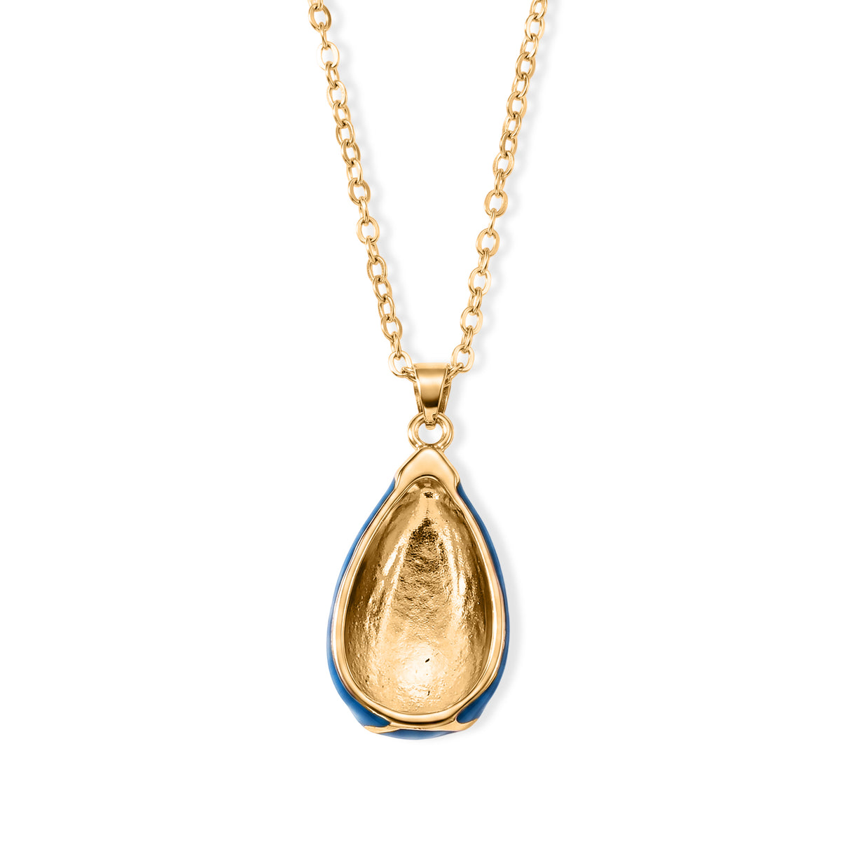 Set of 2 - Teardrop Necklace and Earring with Enamel 4425462 5