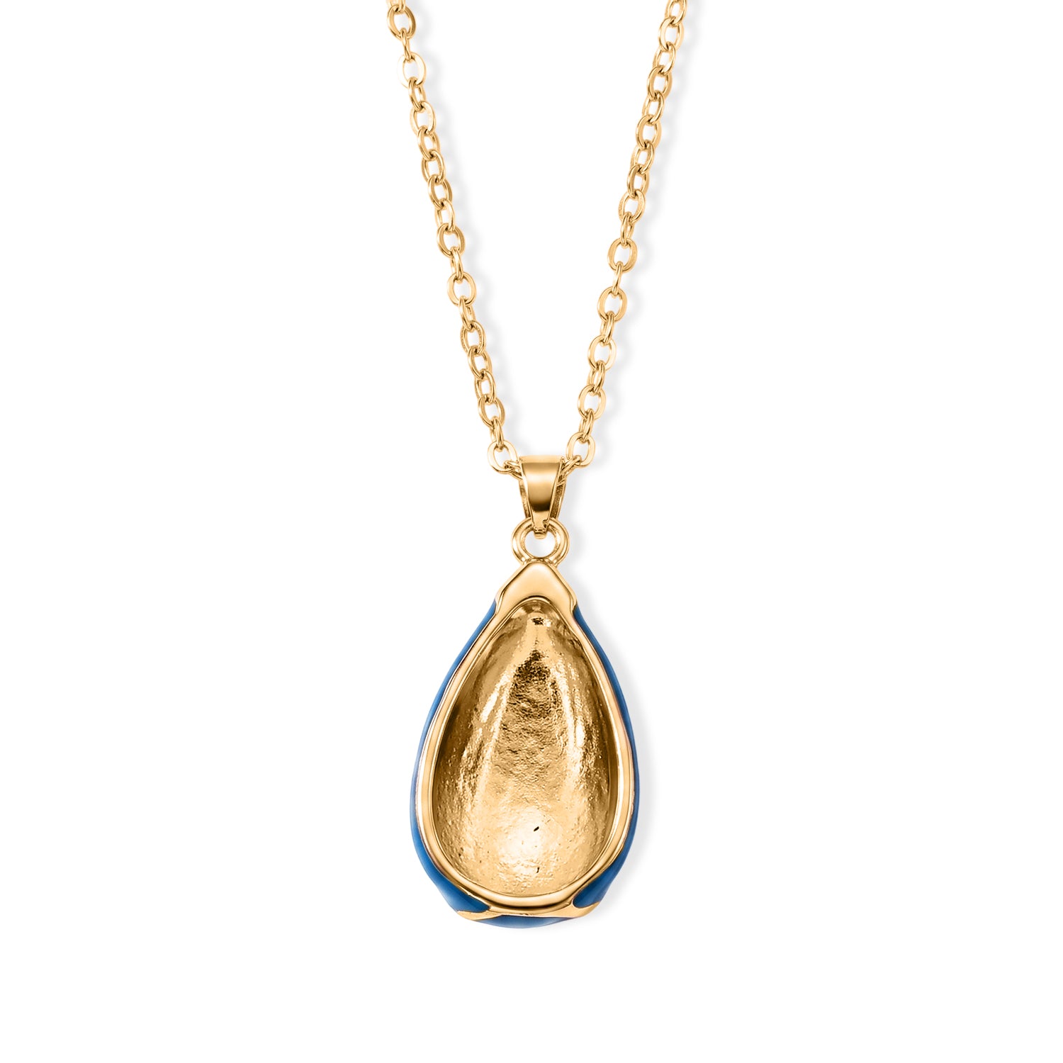 Set of 2 - Teardrop Necklace and Earring with Enamel 4425462 5