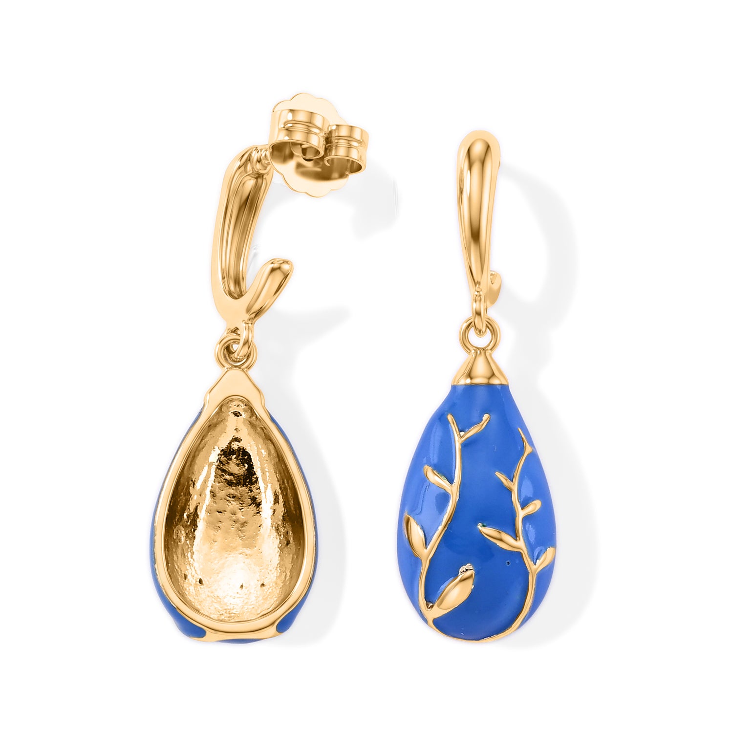 Set of 2 - Teardrop Necklace and Earring with Enamel 4425462 6