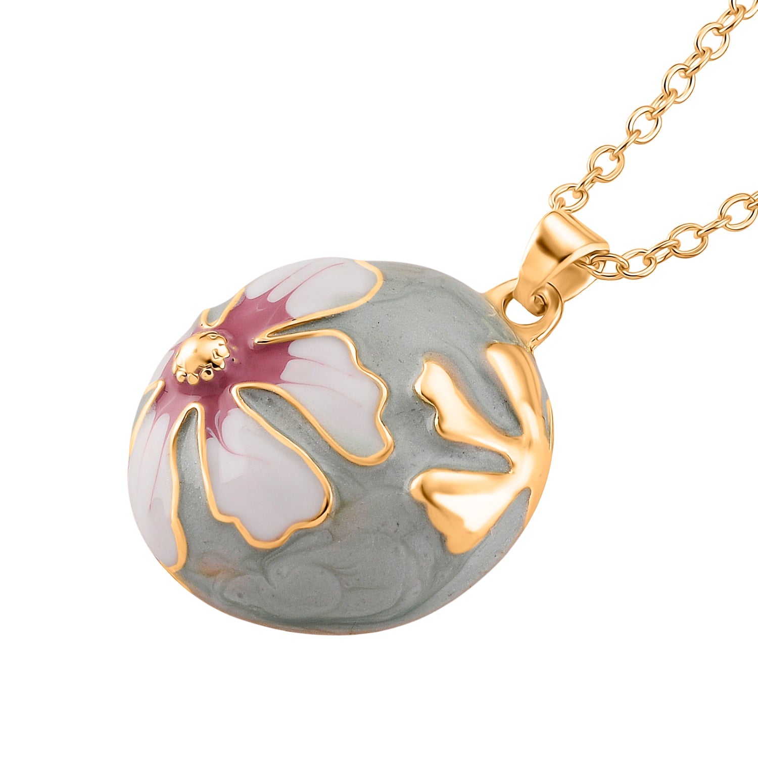 Bloomstone Collection - Set of 2 - Flower Necklace (Size - 18-2 Ext) and Push Back Earring V32360603 5
