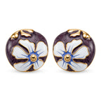 Bloomstone Collection - Set of 2 - Floral Necklace (Size - 18+2 Ext) and Push Back Earring_4425464_6