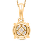 Luxuriant - Lab Grown Diamond (SI/G-H) Solitaire Pendant with Curb Chain (Size 18+2 Ext) in 18K Vermeil Yellow Gold Plated Sterling Silver 1.00 Ct._4426577_5