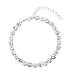 9 Piece Set - 4 White Colour Shell Pearl Earrings, 4 Magic Colour Crystal Earrings and Tennis Bracelet (Size 8 + 1.5 Ext) 52.50 Ct._4428898_2