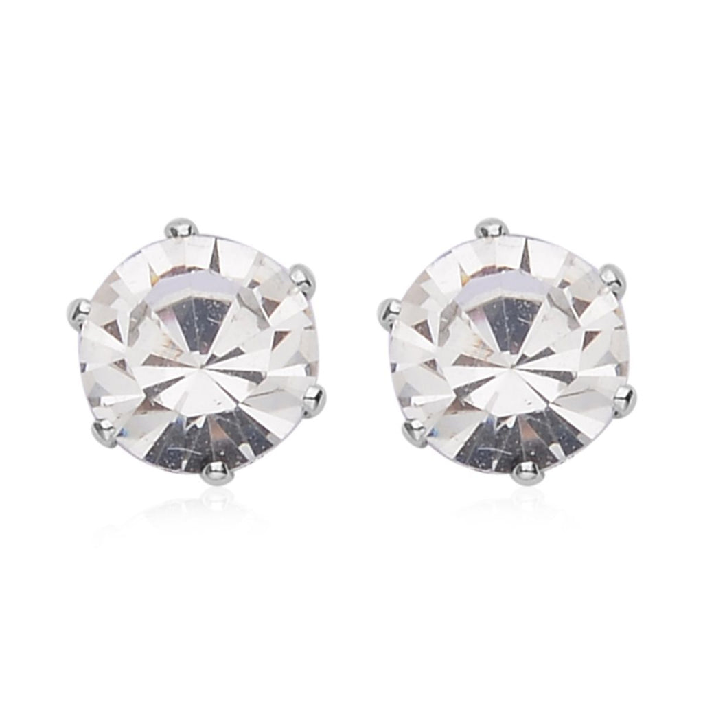 9 Piece Set - 4 White Colour Shell Pearl Earrings, 4 Magic Colour Crystal Earrings and Tennis Bracelet (Size 8 + 1.5 Ext) 52.50 Ct._4428898_4