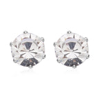9 Piece Set - 4 White Colour Shell Pearl Earrings, 4 Magic Colour Crystal Earrings and Tennis Bracelet (Size 8 + 1.5 Ext) 52.50 Ct._4428898_4