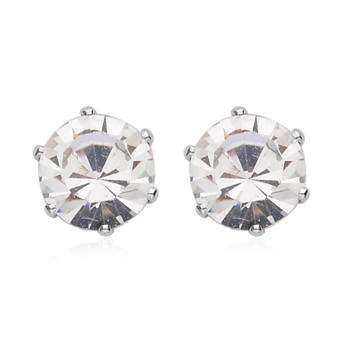 9 Piece Set - 4 White Colour Shell Pearl Earrings, 4 Magic Colour Crystal Earrings and Tennis Bracelet (Size 8 + 1.5 Ext) 52.50 Ct. 4428898 4