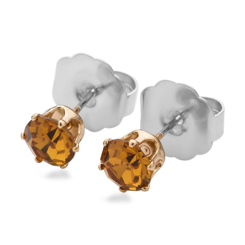 9 Piece Set - Peach Shell Pearl & Champagne Crystal Bracelet (Size 8 + 1.5 Ext) & Earring 52.50 Ct._4428901_5