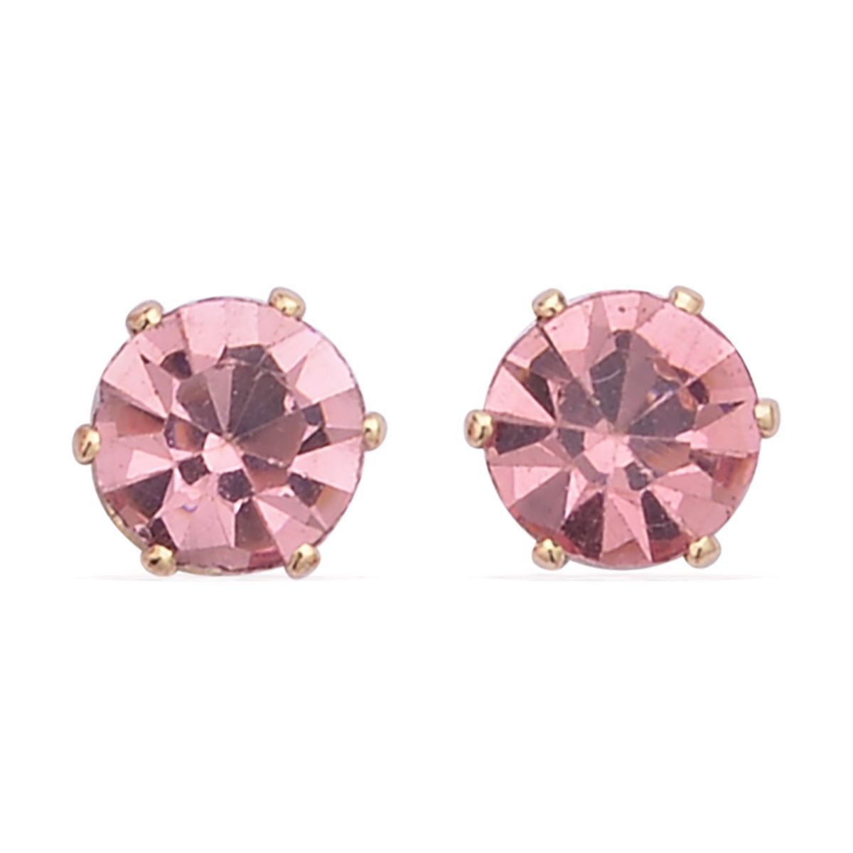 9 Piece Set - 4 Pink Colour Shell Pearl Earrings, 4 Magic Colour Crystal Earrings and Tennis Bracelet (Size 8 + 1.5 Ext) 52.50 Ct. 4428903 4