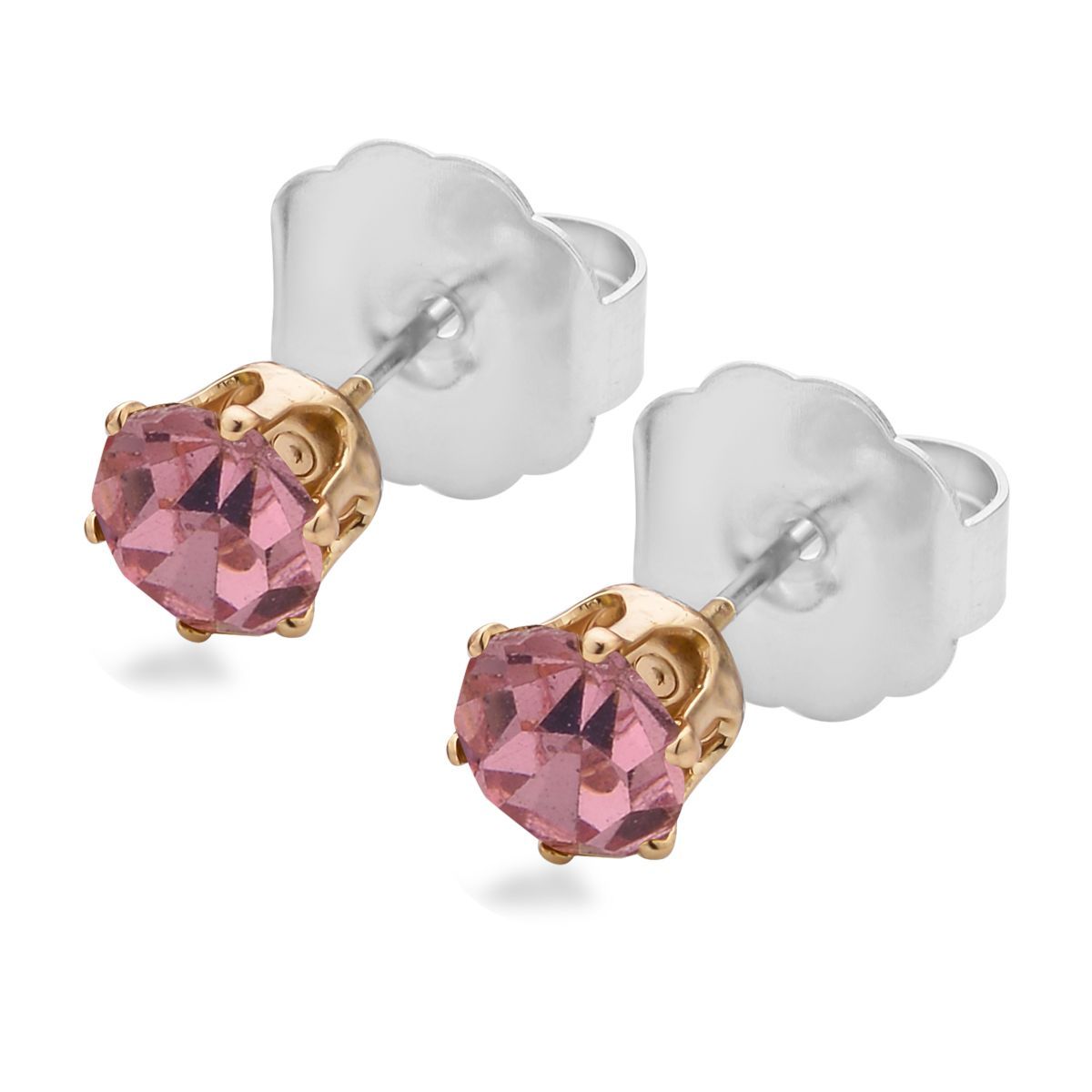 9 Piece Set - 4 Pink Colour Shell Pearl Earrings, 4 Magic Colour Crystal Earrings and Tennis Bracelet (Size 8 + 1.5 Ext) 52.50 Ct. 4428903 5