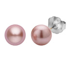 9 Piece Set - 4 Pink Colour Shell Pearl Earrings, 4 Magic Colour Crystal Earrings and Tennis Bracelet (Size 8 + 1.5 Ext) 52.50 Ct._4428903_6