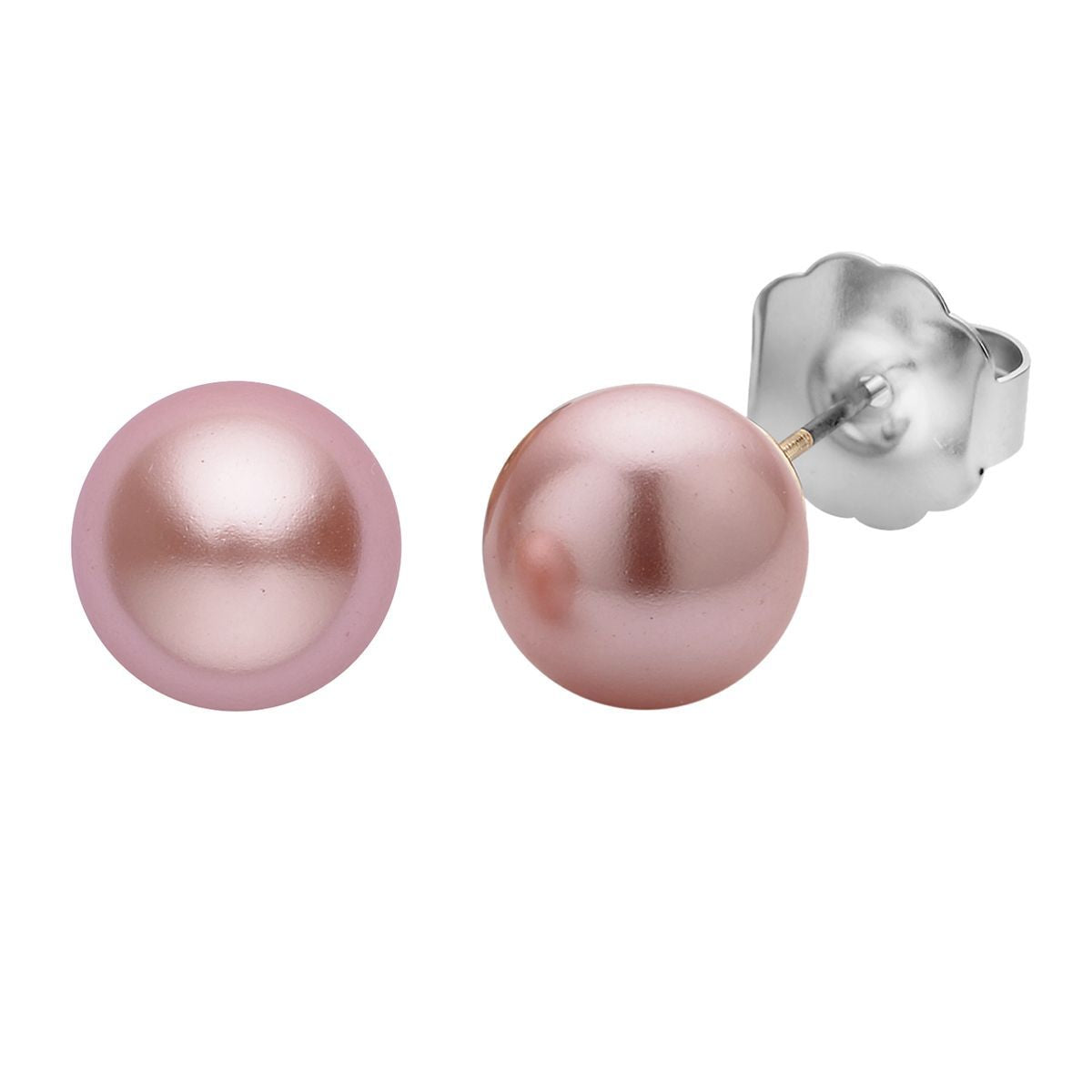 9 Piece Set - 4 Pink Colour Shell Pearl Earrings, 4 Magic Colour Crystal Earrings and Tennis Bracelet (Size 8 + 1.5 Ext) 52.50 Ct. 4428903 6