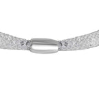 2 Piece Set - Sparkly White Crystal Necklace (Size - 20) and Bracelet (Size - 8)_4433146_4