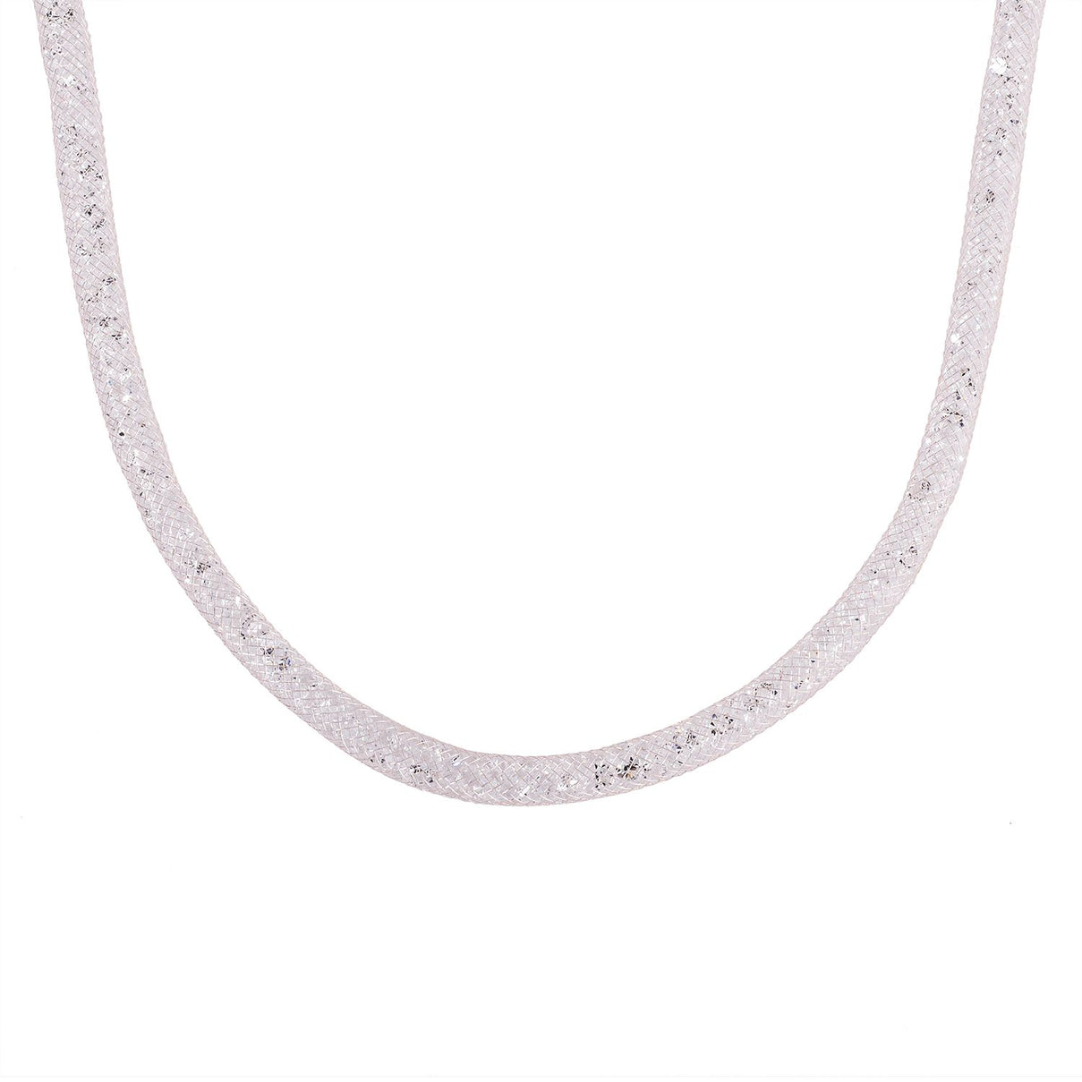 2 Piece Set - Sparkly White Crystal Necklace (Size - 20) and Bracelet (Size - 8) V32512501 4