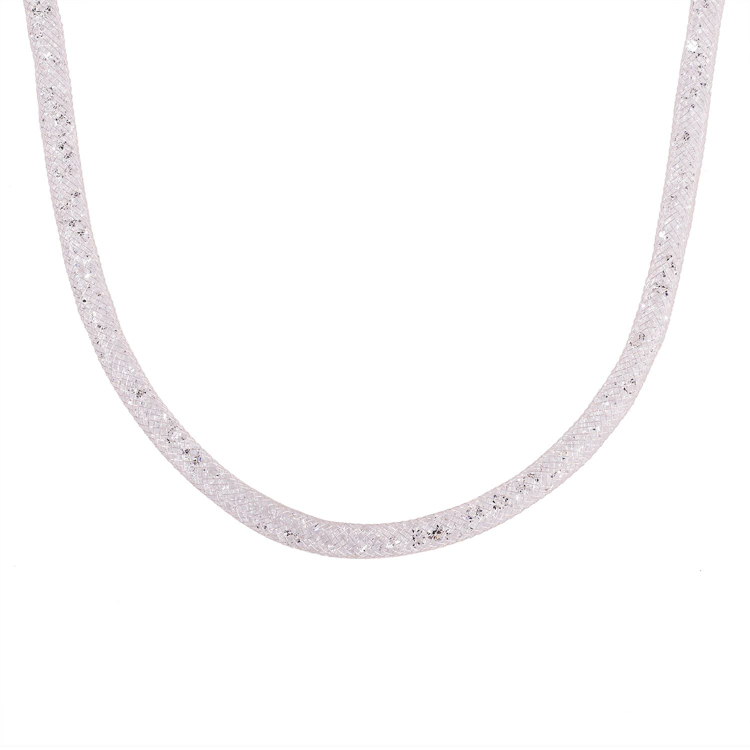 2 Piece Set - Sparkly White Crystal Necklace (Size - 20) and Bracelet (Size - 8) V32512501 4