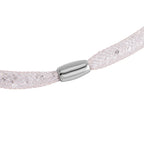 2 Piece Set - Sparkly White Crystal Necklace (Size - 20) and Bracelet (Size - 8)_4433149_4