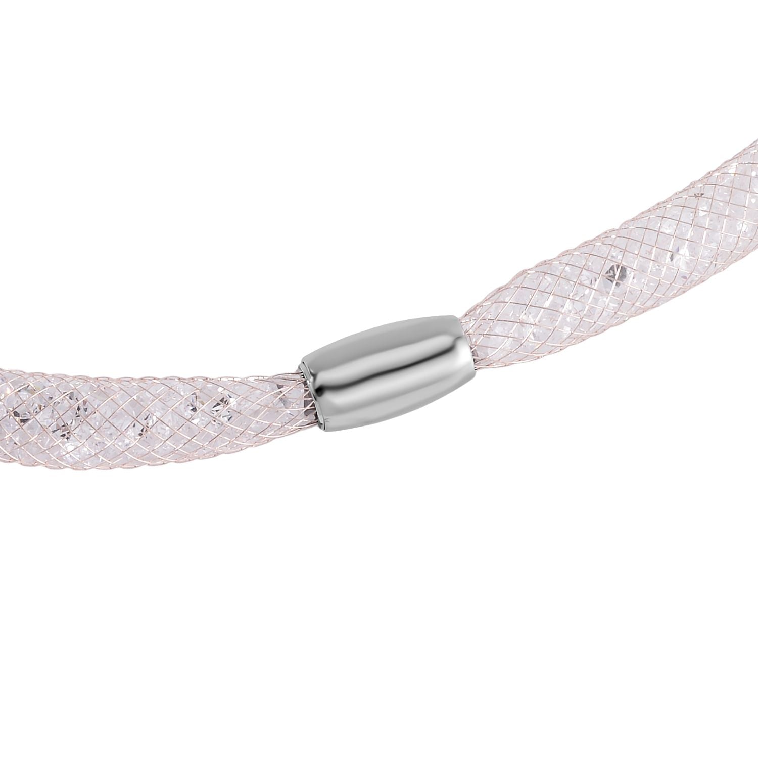 2 Piece Set - Sparkly White Crystal Necklace (Size - 20) and Bracelet (Size - 8) V32512501 5
