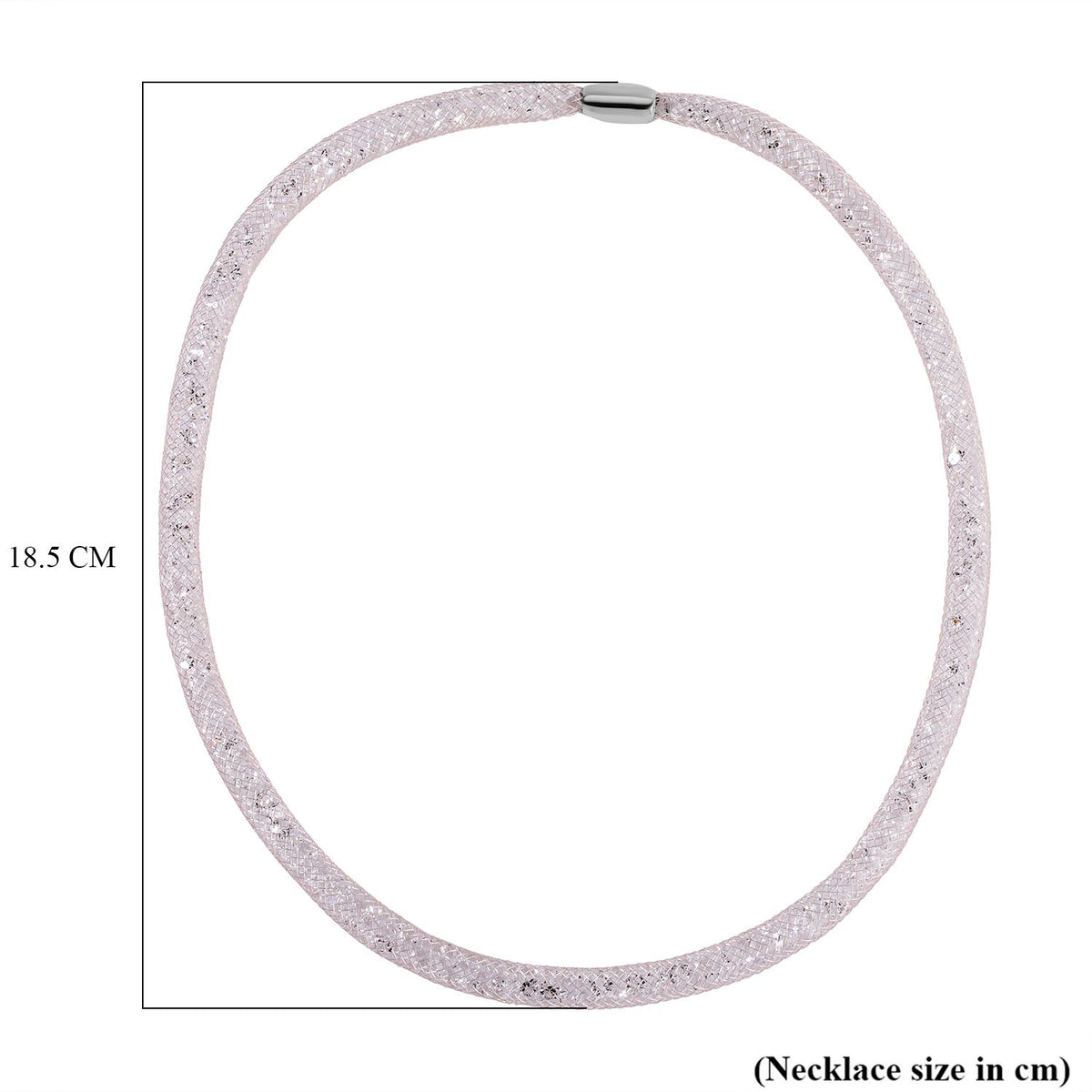 2 Piece Set - Sparkly White Crystal Necklace (Size - 20) and Bracelet (Size - 8) V32512501 6