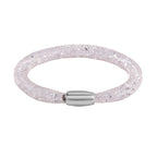 2 Piece Set - Sparkly White Crystal Necklace (Size - 20) and Bracelet (Size - 8)_4433149_6