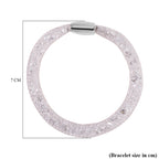 2 Piece Set - Sparkly White Crystal Necklace (Size - 20) and Bracelet (Size - 8)_4433149_7