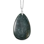 Jasper Solitaire Drop Pendant with Chain (Size 20) 119.18 Ct._4433188