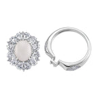 D'Joy White Jade & White Topaz Pendent with Chain (Size 18) & Ring in Rhodium Overlay Sterling Silver 6.81 Ct, Silver Wt. 8.55 Gms._4434935_5