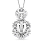 D'Joy White Jade & White Topaz Pendent with Chain (Size 18) & Ring in Rhodium Overlay Sterling Silver 6.81 Ct, Silver Wt. 8.55 Gms._4434935_9