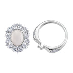 D'Joy White Jade & White Topaz Pendent with Chain (Size 18) & Ring in Rhodium Overlay Sterling Silver 6.81 Ct, Silver Wt. 8.55 Gms._4434943_5
