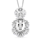 D'Joy White Jade & White Topaz Pendent with Chain (Size 18) & Ring in Rhodium Overlay Sterling Silver 6.81 Ct, Silver Wt. 8.55 Gms._4434943_9