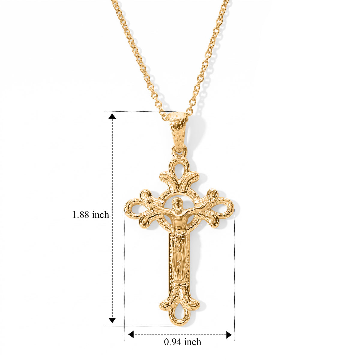 EverTrue Bronzella Collection - Pendant with Chain (Size 20) in Yellow Gold Tone 4438189 3